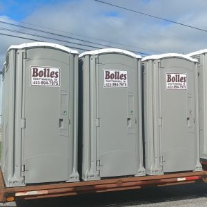 The Bolles Co, Inc Gallery Pic portable toilets on trailer